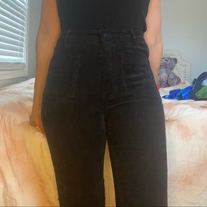 Chelsea and Violet Corduroy Black Jeans